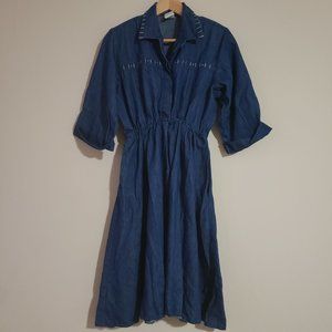 Denim dress vintage 1980s: Petites by Willi 12